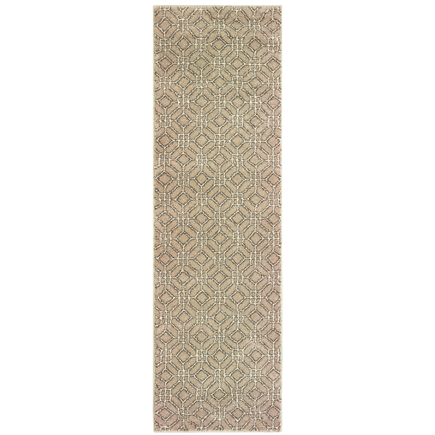 Carson Sand Ivory Transitional Geometric Indoor Rug