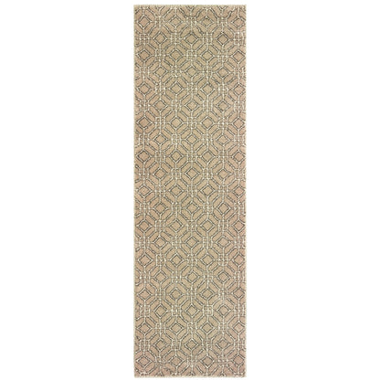 Carson Sand Ivory Transitional Geometric Indoor Rug