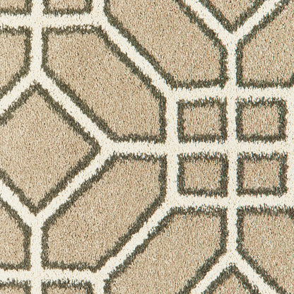 Carson Sand Ivory Transitional Geometric Indoor Rug