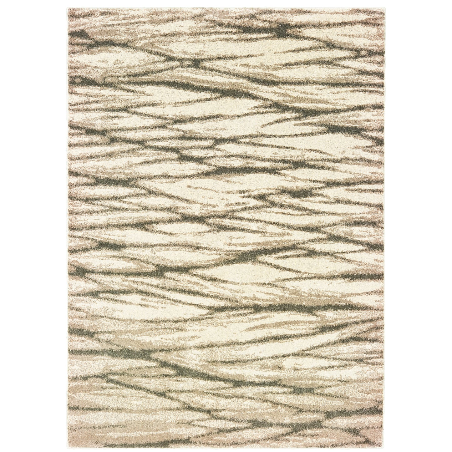 Carson Ivory Sand Transitional Abstract Indoor Rug