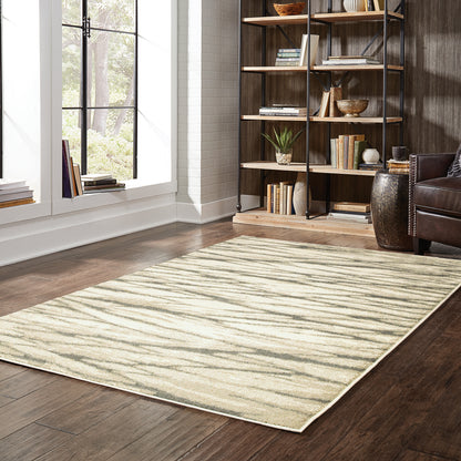 Carson Ivory Sand Transitional Abstract Indoor Rug