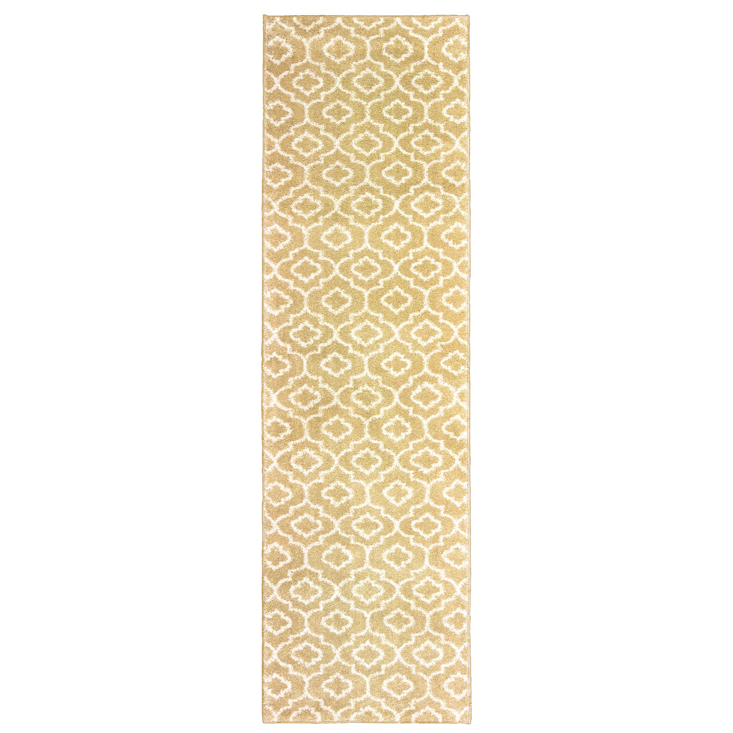 Carson Gold Ivory Moroccan Geometric Indoor Rug