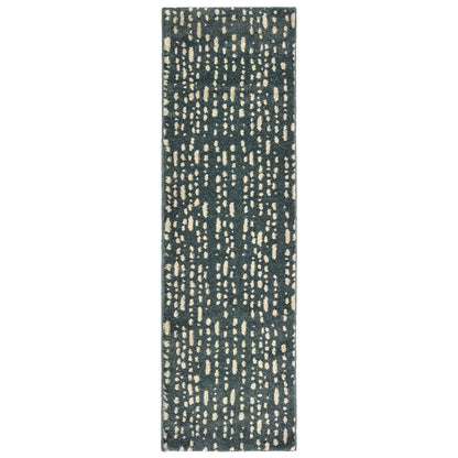 Carson Blue Ivory Industrial Abstract Indoor Rug