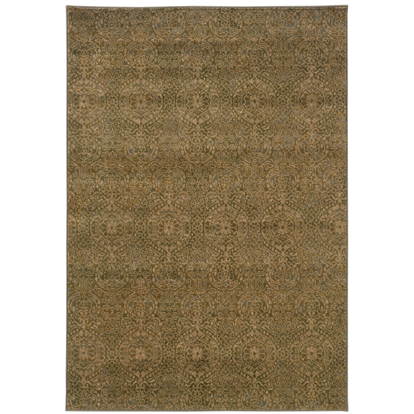 Casablanca Beige Blue Transitional Floral Indoor Rug