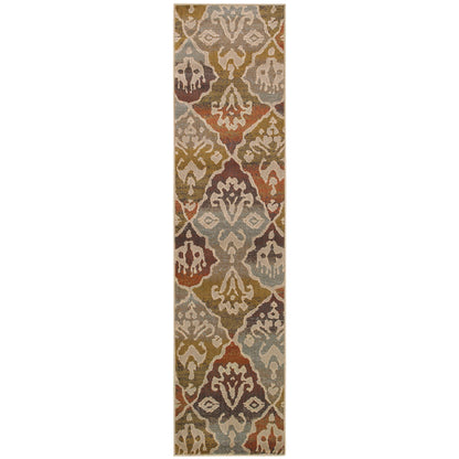 Casablanca Multi Beige Global Floral Indoor Rug