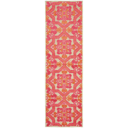 Cayman Sand Pink Bohemian Geometric Indoor/Outdoor Rug