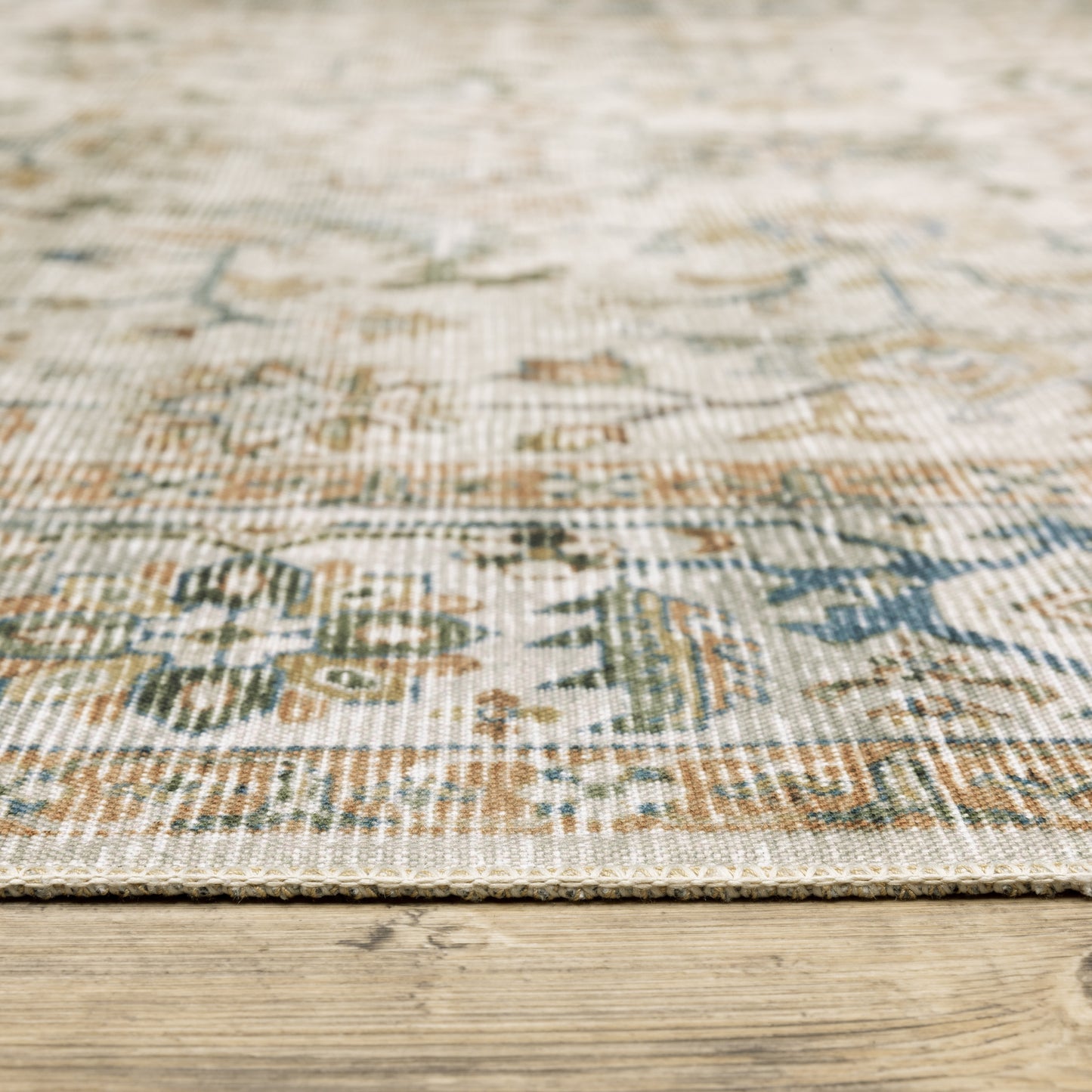 Charleston Gray Multi Traditional Oriental Indoor Rug