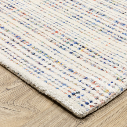 Circa Ivory Multi Industrial Geometric Indoor Rug