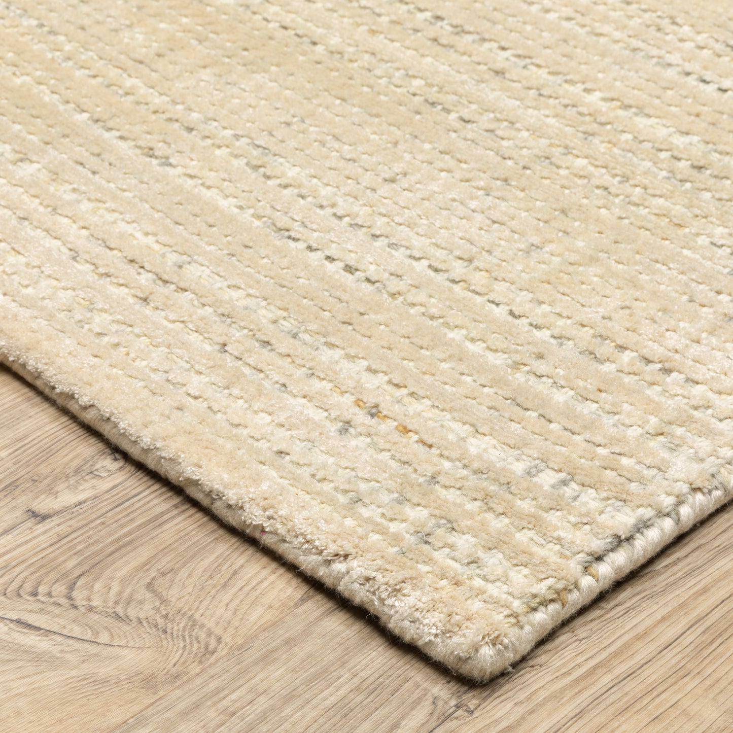 Circa Beige Ivory Industrial Geometric Indoor Rug