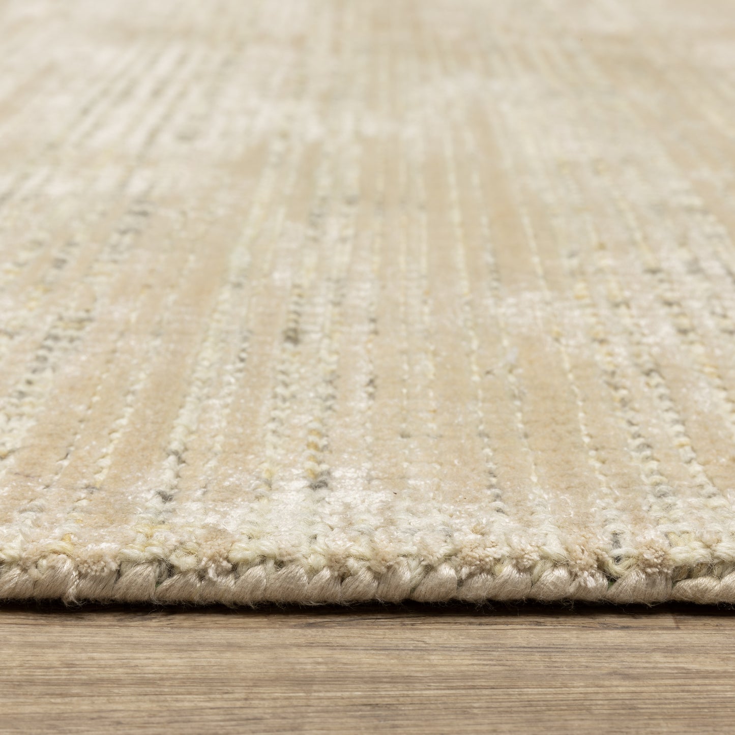 Circa Beige Ivory Industrial Geometric Indoor Rug