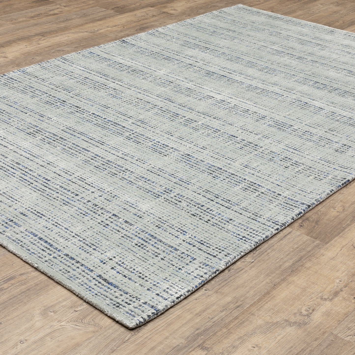 Circa Grey Blue Industrial Geometric Indoor Rug