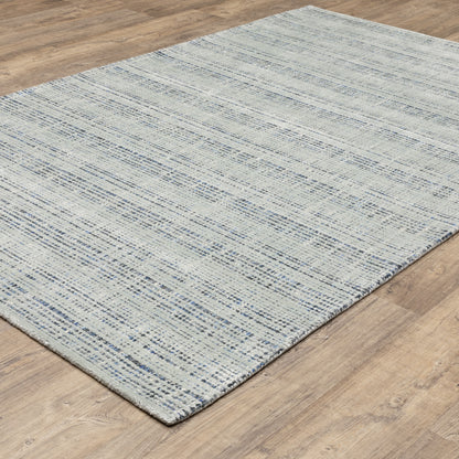 Circa Grey Blue Industrial Geometric Indoor Rug