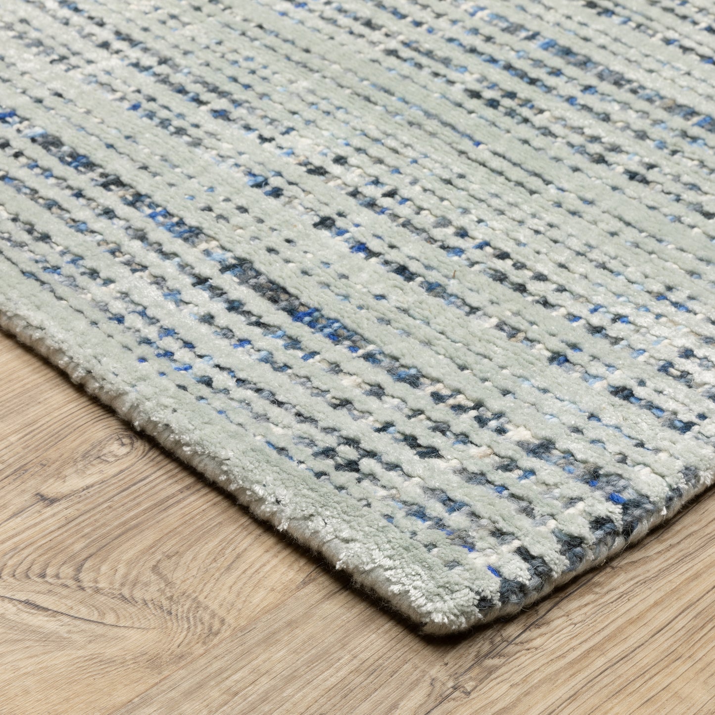 Circa Grey Blue Industrial Geometric Indoor Rug