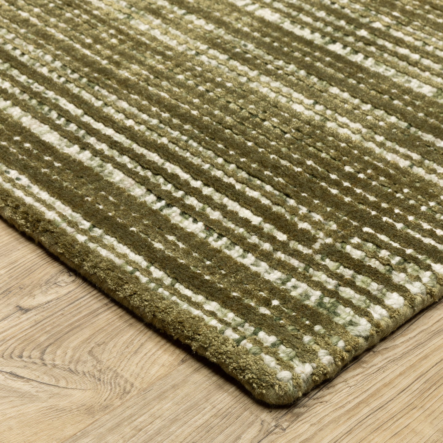 Circa Green Ivory Industrial Geometric Indoor Rug