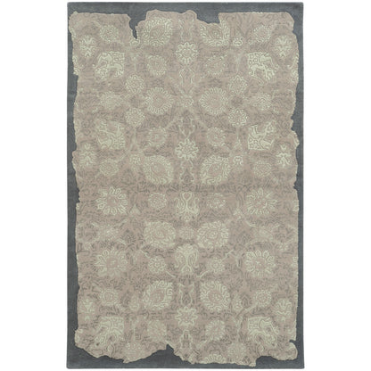 Color Influence Grey Green Transitional Oriental Indoor Rug