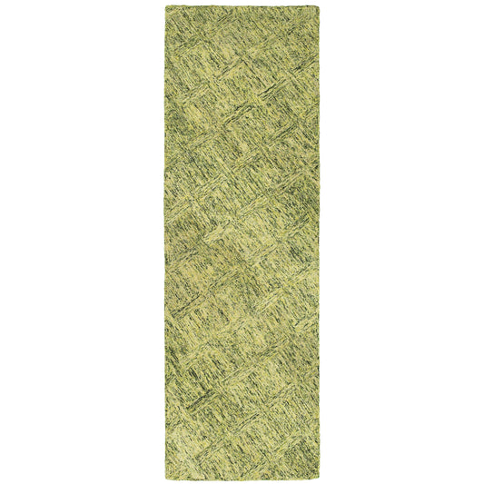 Colorscape Green  Transitional Geometric Indoor Rug