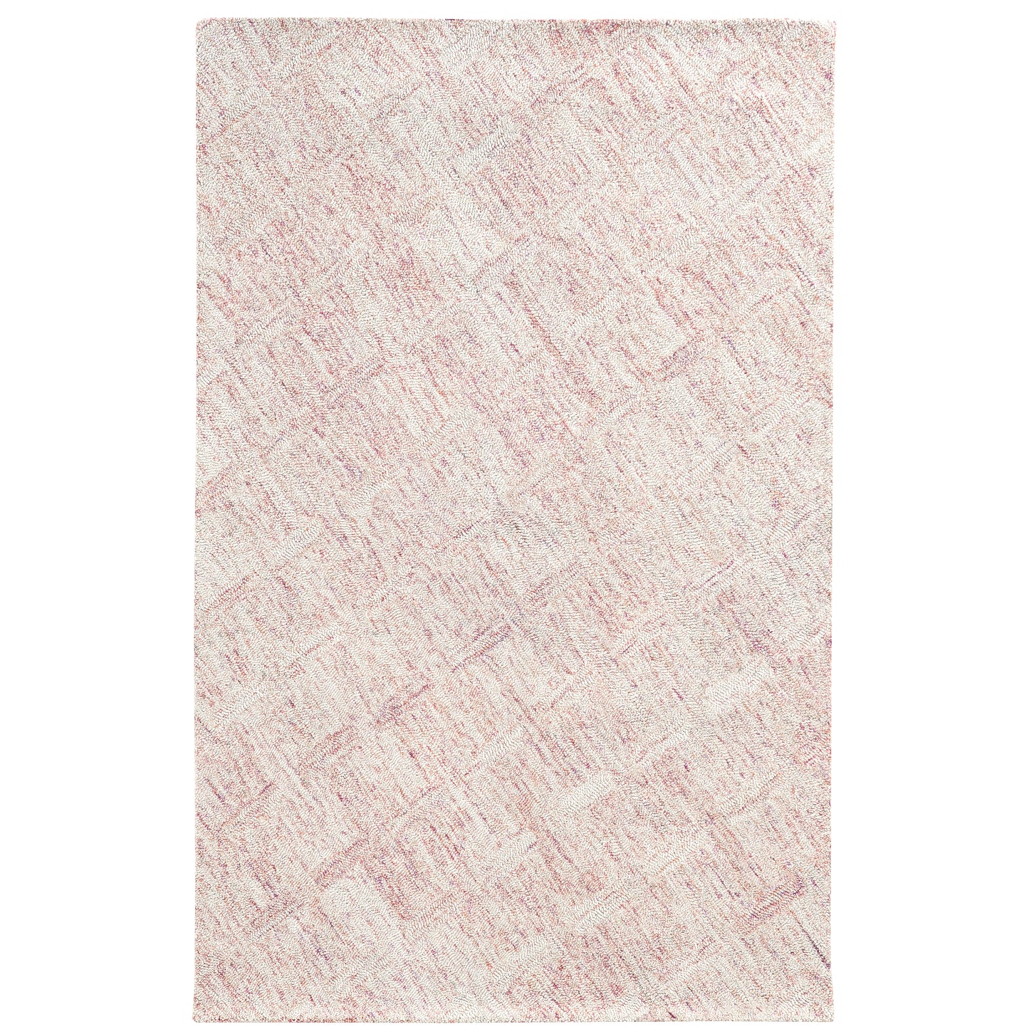 Colorscape Pink Beige Transitional Geometric Indoor Rug