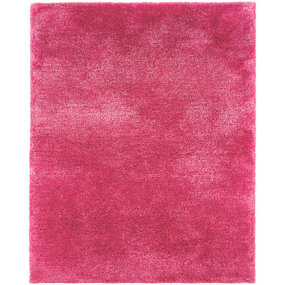 Cosmo Pink  Shag Solid Indoor Rug