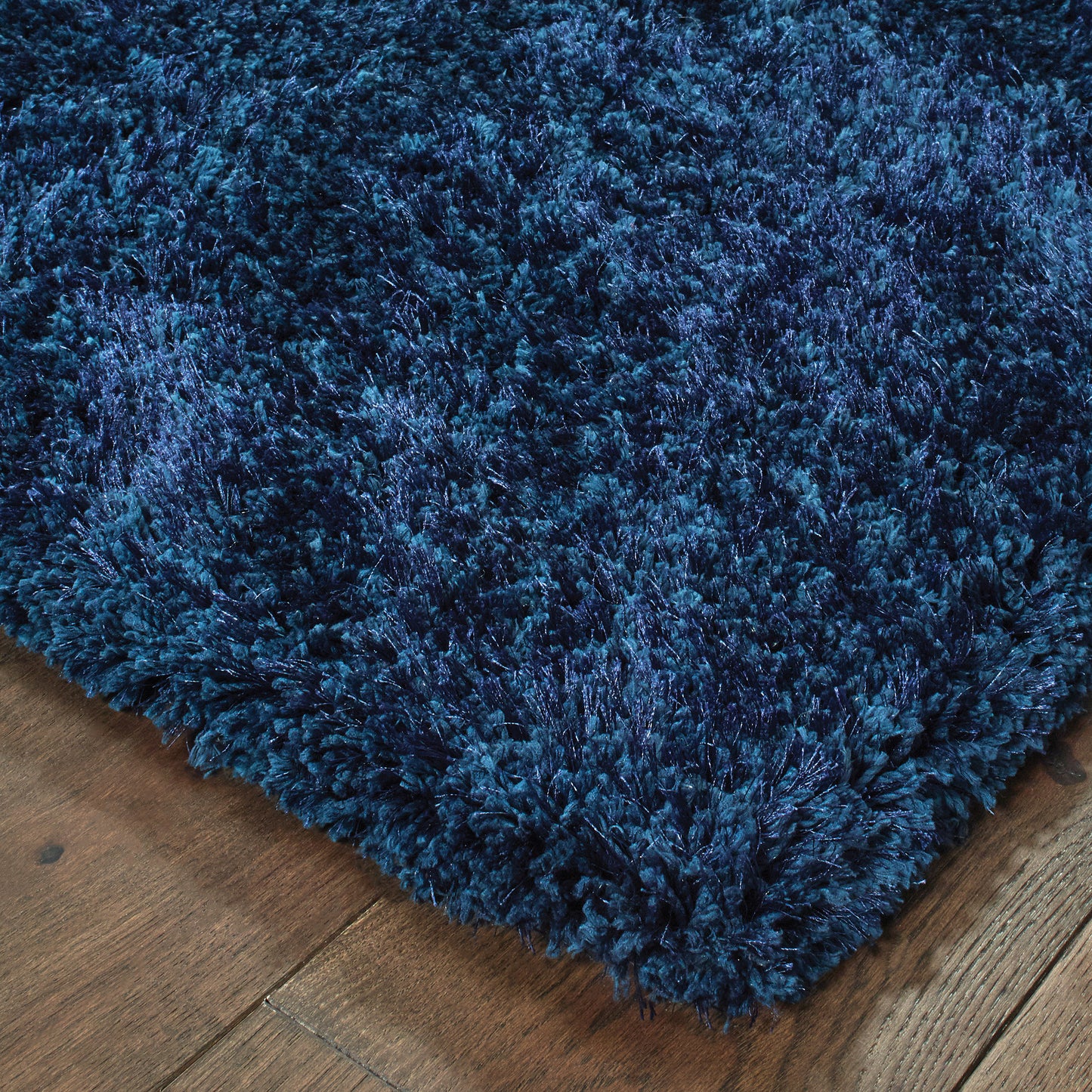 Cosmo Blue  Shag Solid Indoor Rug