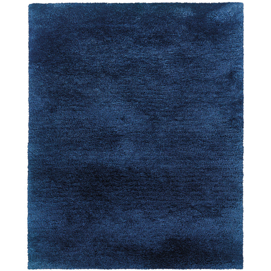 Cosmo Blue  Shag Solid Indoor Rug