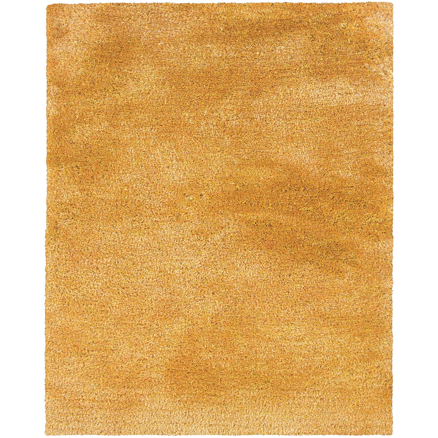 Cosmo Gold  Shag Solid Indoor Rug