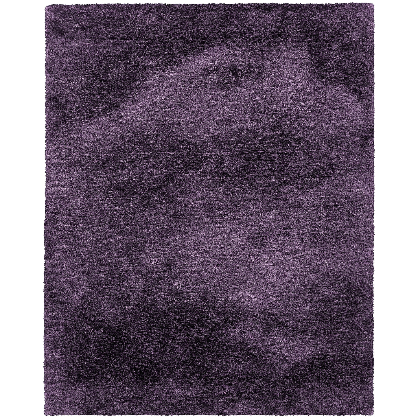 Cosmo Purple  Shag Solid Indoor Rug