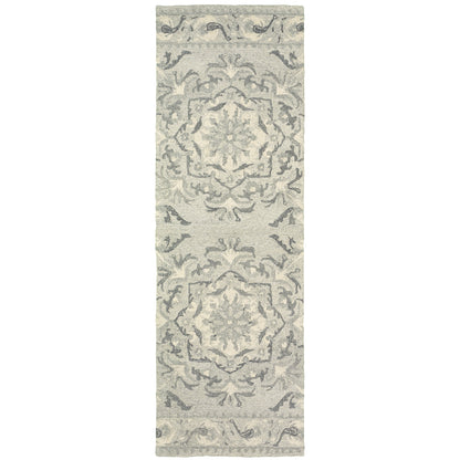 Craft Ash Ivory Scandinavian Floral Indoor Rug