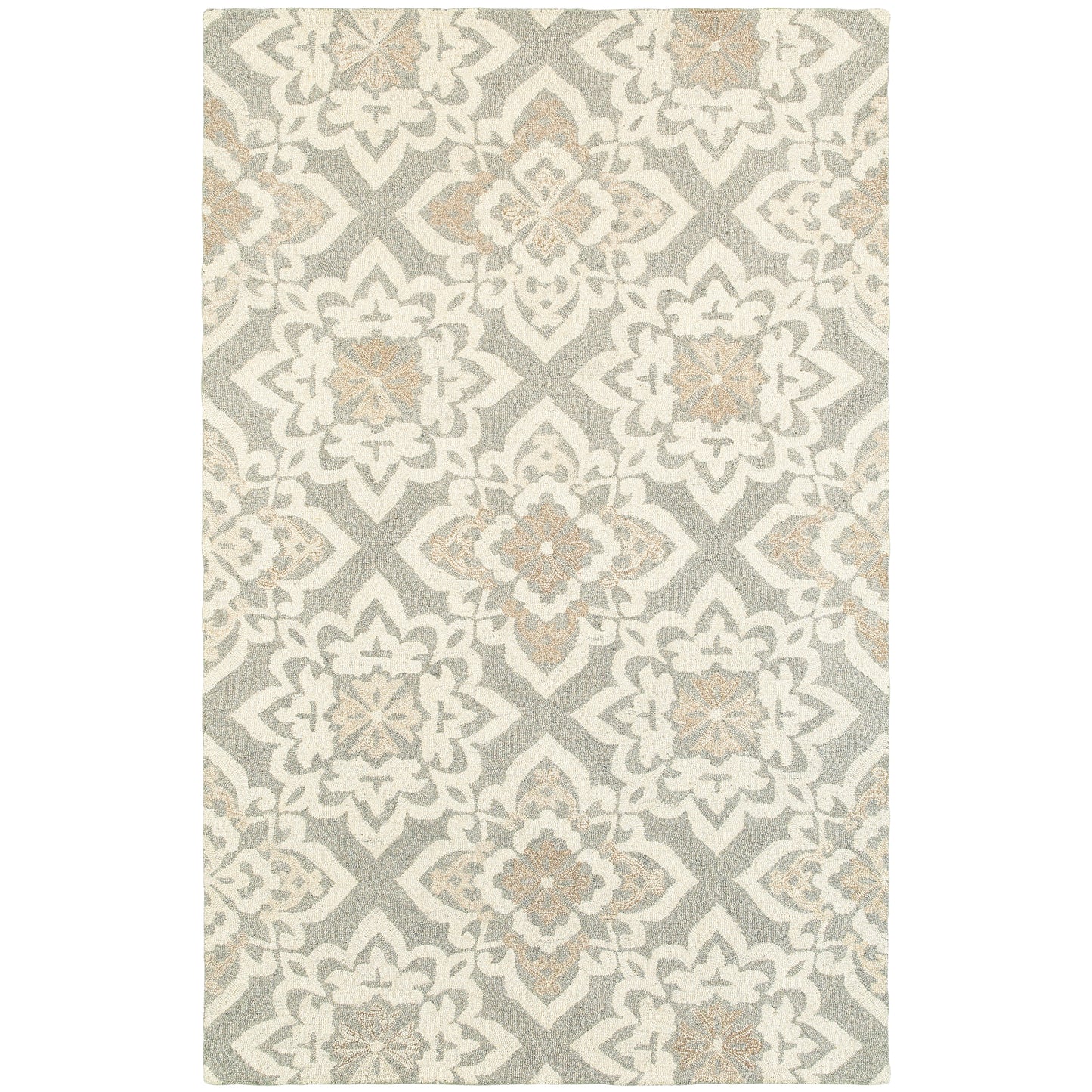 Craft Grey Sand Scandinavian Geometric Indoor Rug