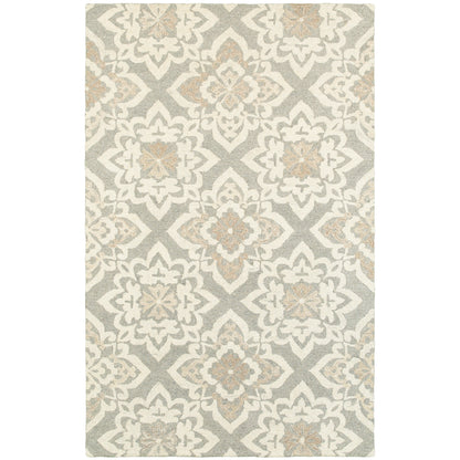 Craft Grey Sand Scandinavian Geometric Indoor Rug