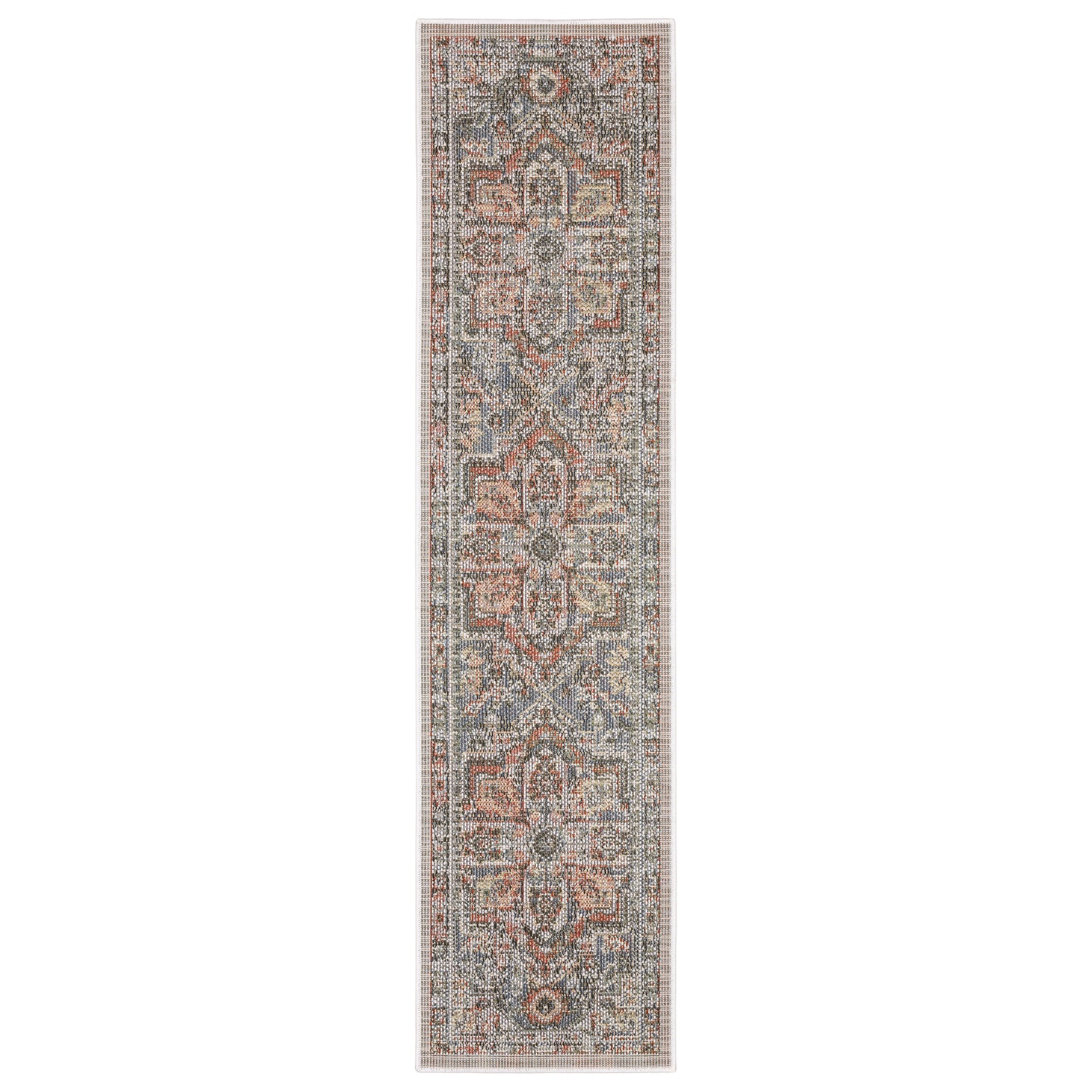 Cyprus Grey Multi Traditional Medallion Indoor/Outdoor Rug