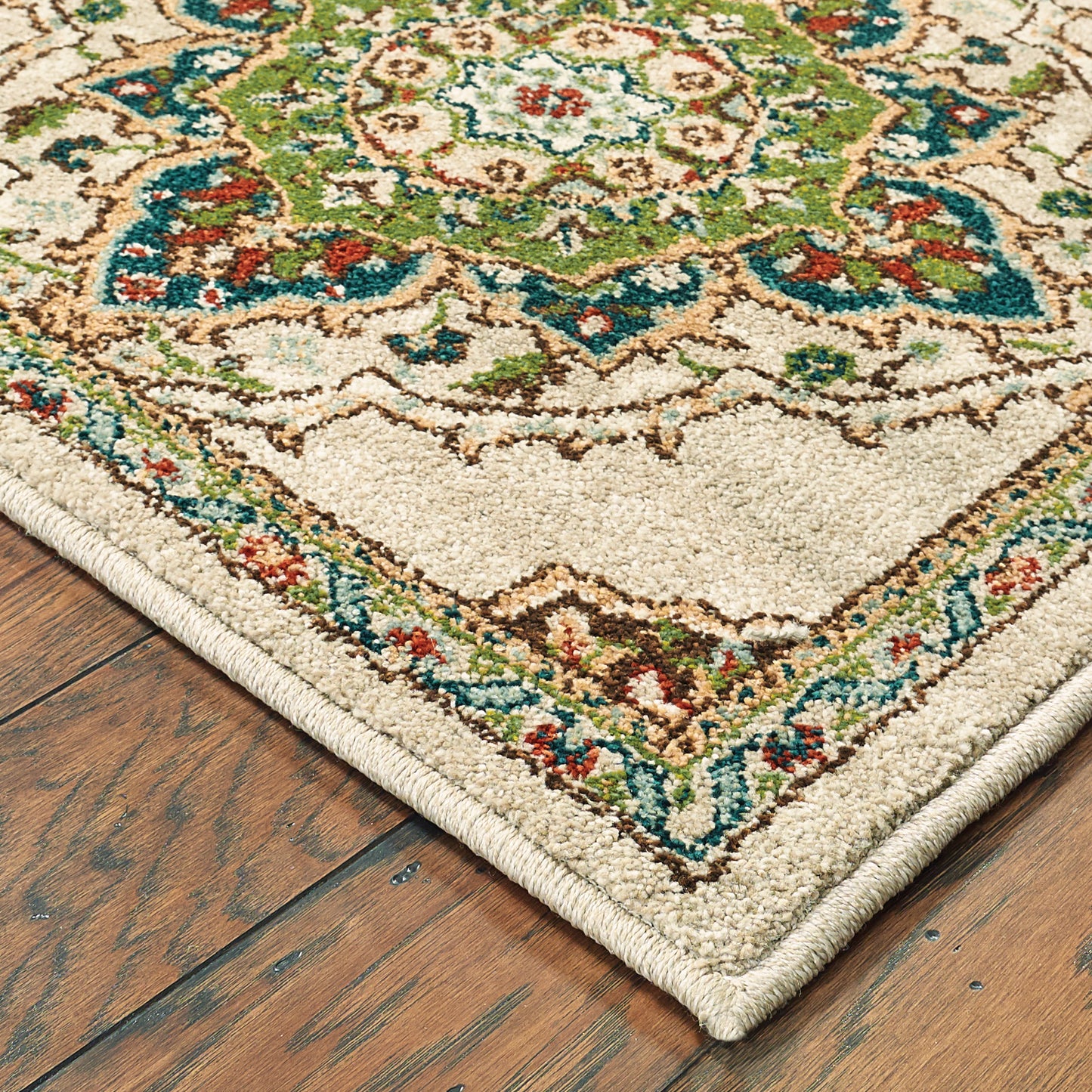 Dawson Beige Multi Traditional Geometric Indoor Rug