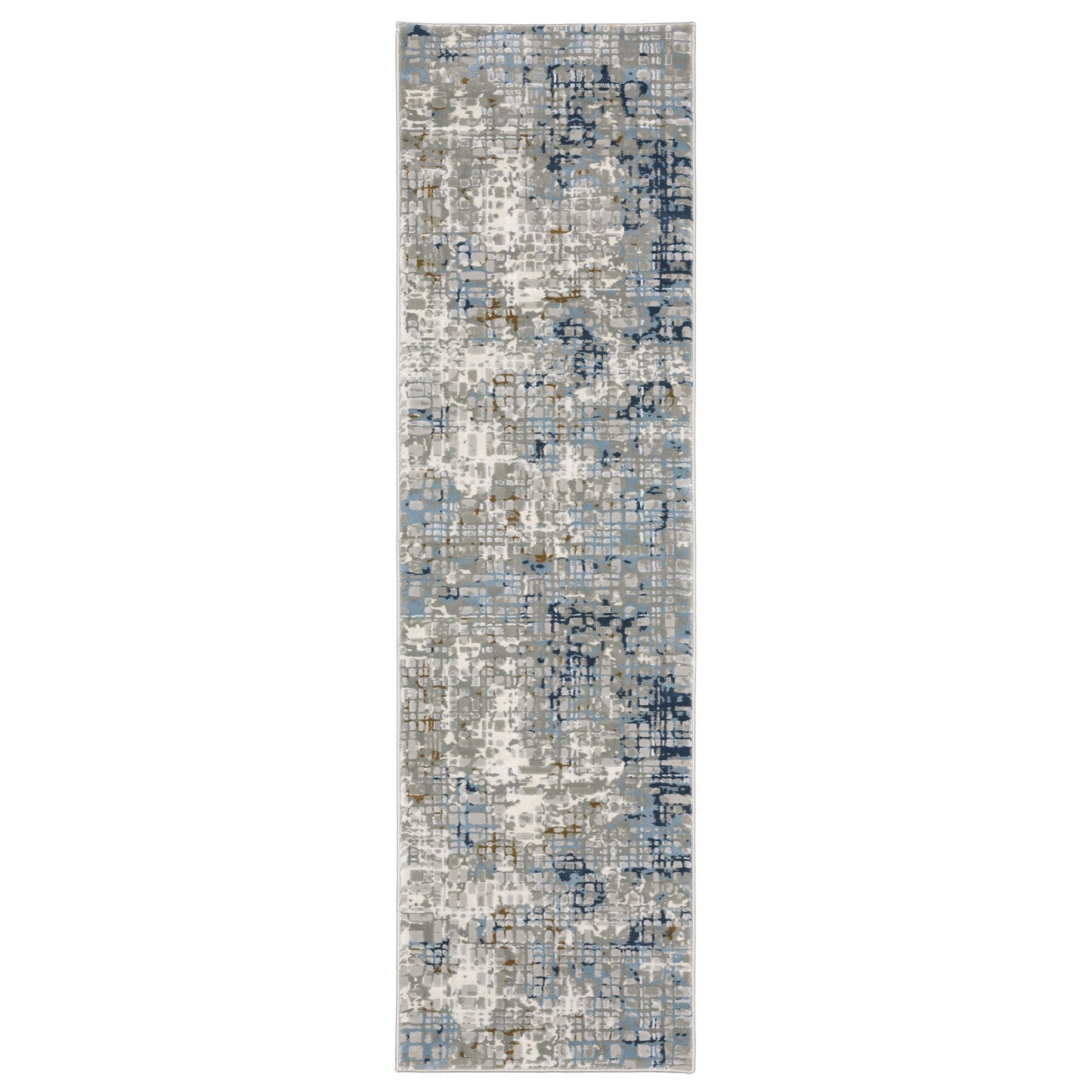 Easton Blue Ivory Modern & Contemporary Abstract Indoor Rug