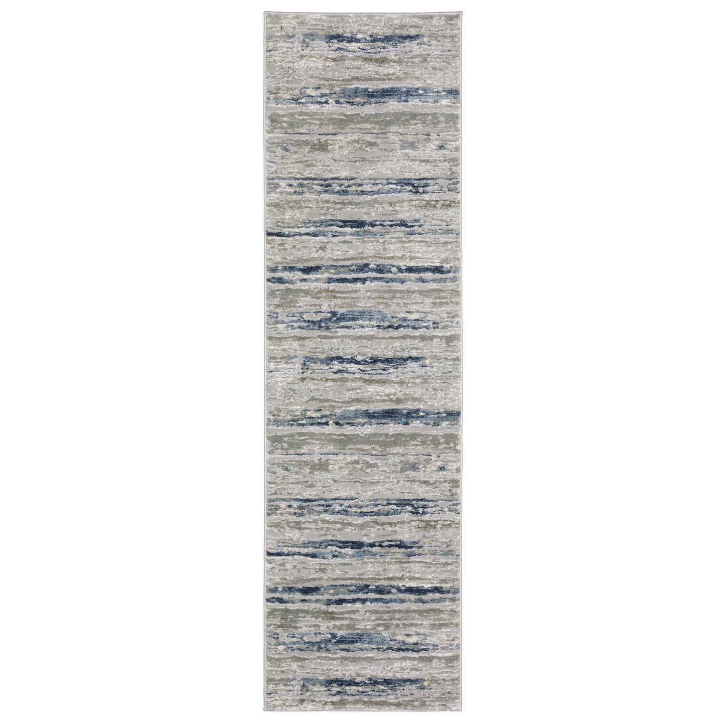 Easton Grey Blue Modern & Contemporary Abstract Indoor Rug