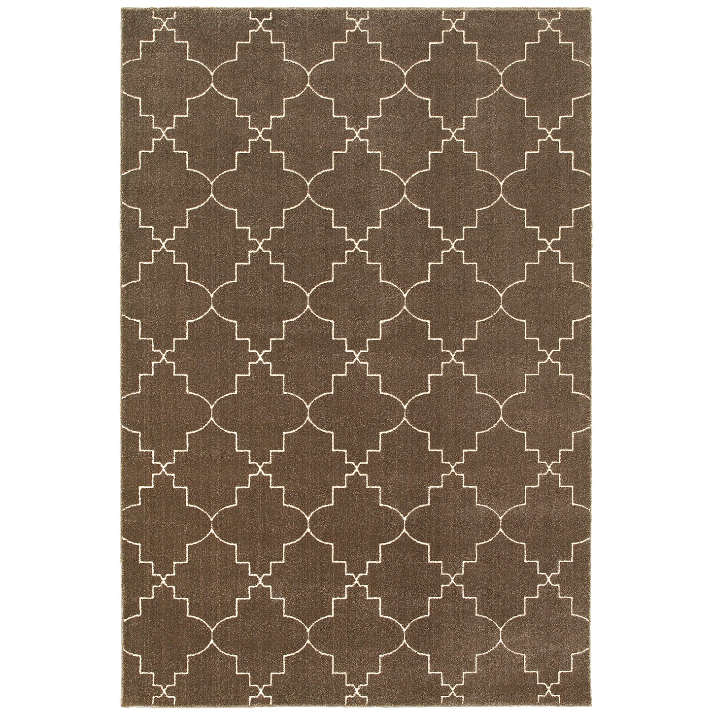 Ellerson Brown Ivory Modern & Contemporary Trellis Indoor Rug