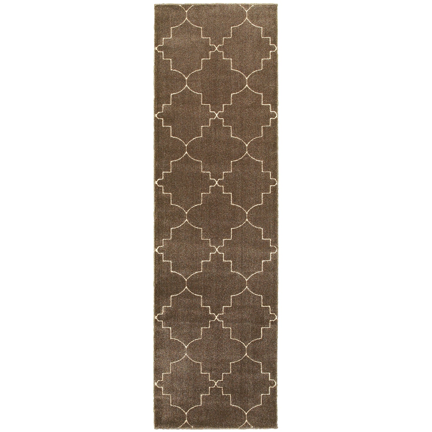 Ellerson Brown Ivory Modern & Contemporary Trellis Indoor Rug