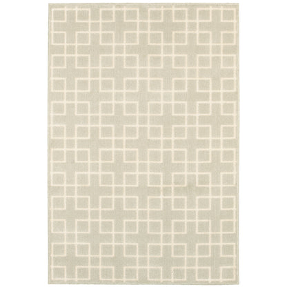 Ellerson Ivory Beige Modern & Contemporary Trellis Indoor Rug