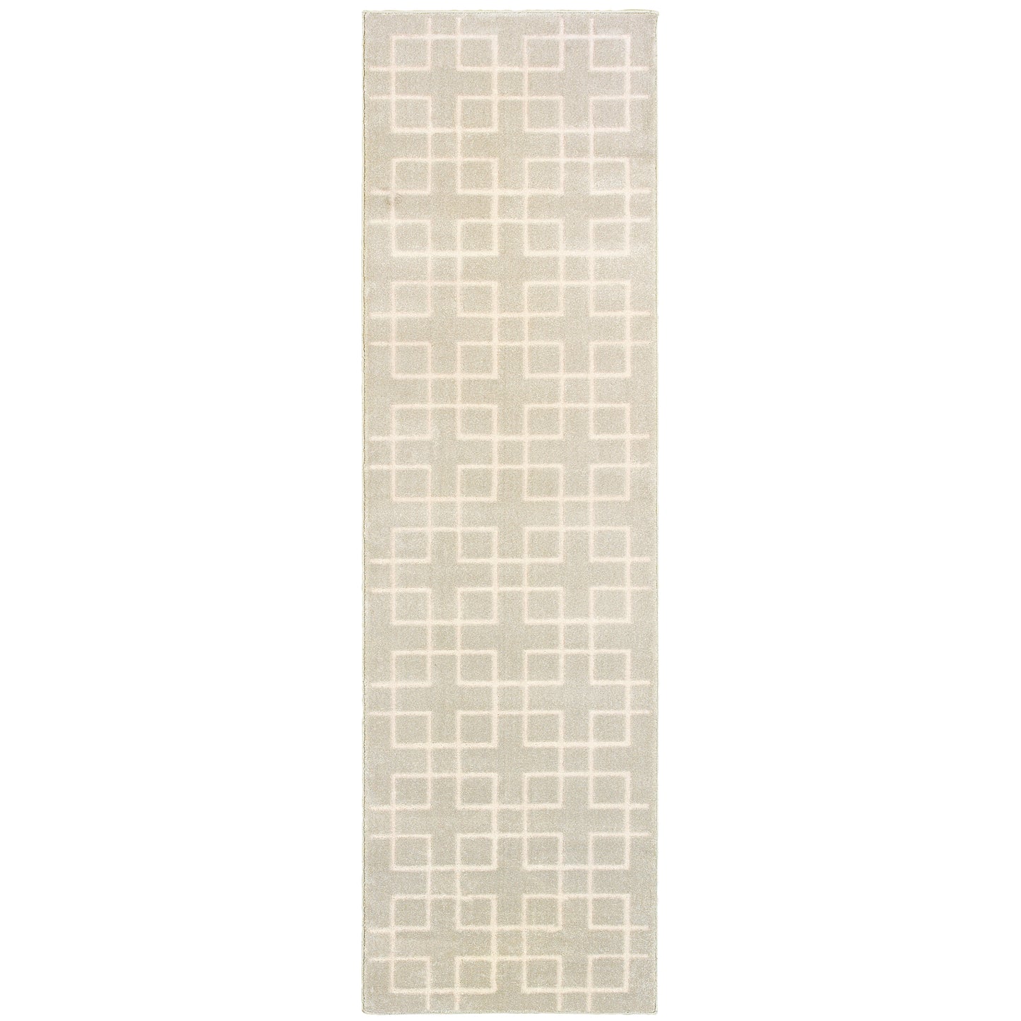 Ellerson Ivory Beige Modern & Contemporary Trellis Indoor Rug