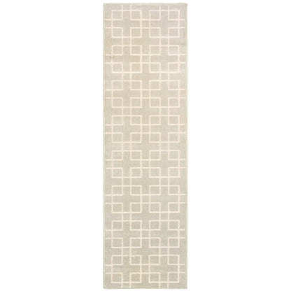 Ellerson Ivory Beige Modern & Contemporary Trellis Indoor Rug