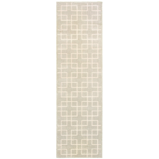 Ellerson Ivory Beige Modern & Contemporary Trellis Indoor Rug