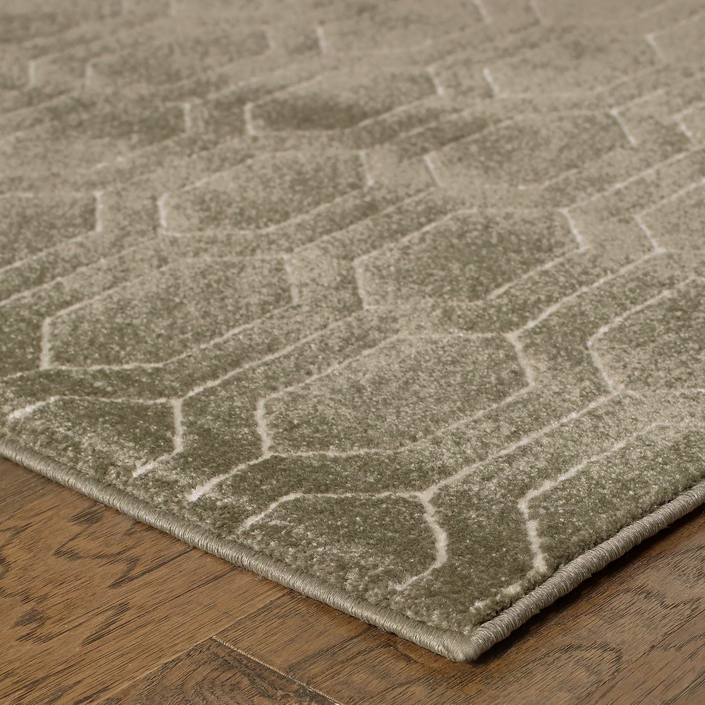 Ellerson Grey Ivory Modern & Contemporary Geometric Indoor Rug