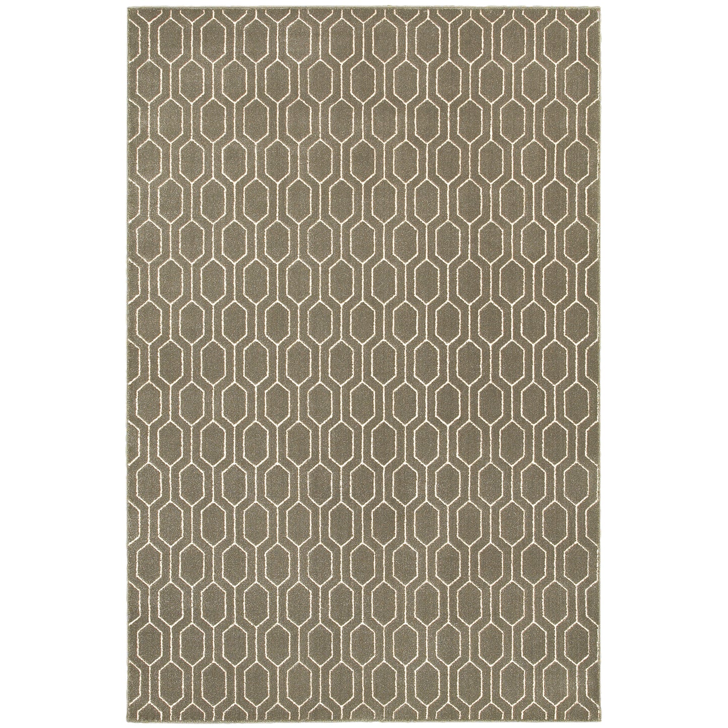 Ellerson Grey Ivory Modern & Contemporary Geometric Indoor Rug