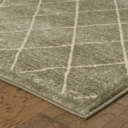 Ellerson Grey Ivory Modern & Contemporary Trellis Indoor Rug