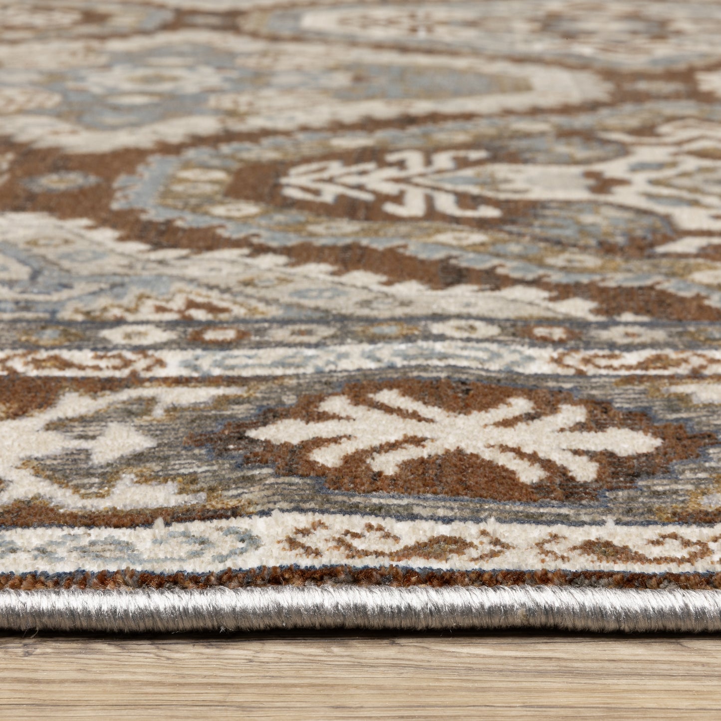 Ellington Rust Blue Traditional Oriental Indoor Rug