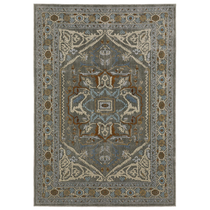 Ellington Grey Multi Traditional Oriental Indoor Rug