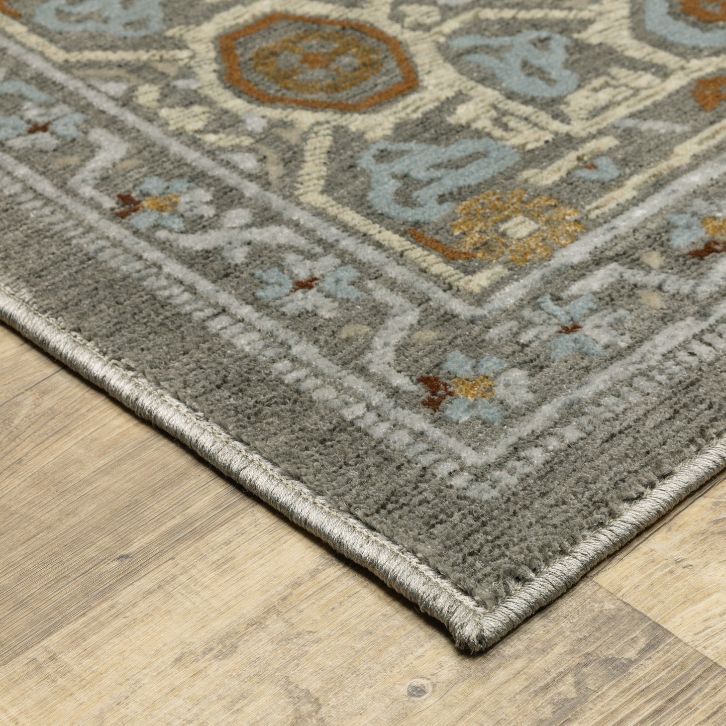 Ellington Grey Multi Traditional Oriental Indoor Rug