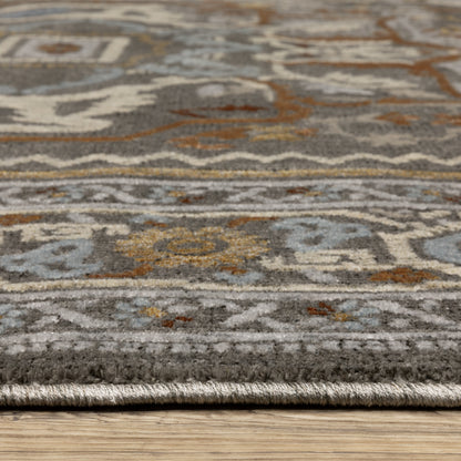 Ellington Grey Multi Traditional Oriental Indoor Rug