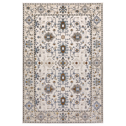 Ellington Ivory Blue Traditional Oriental Indoor Rug