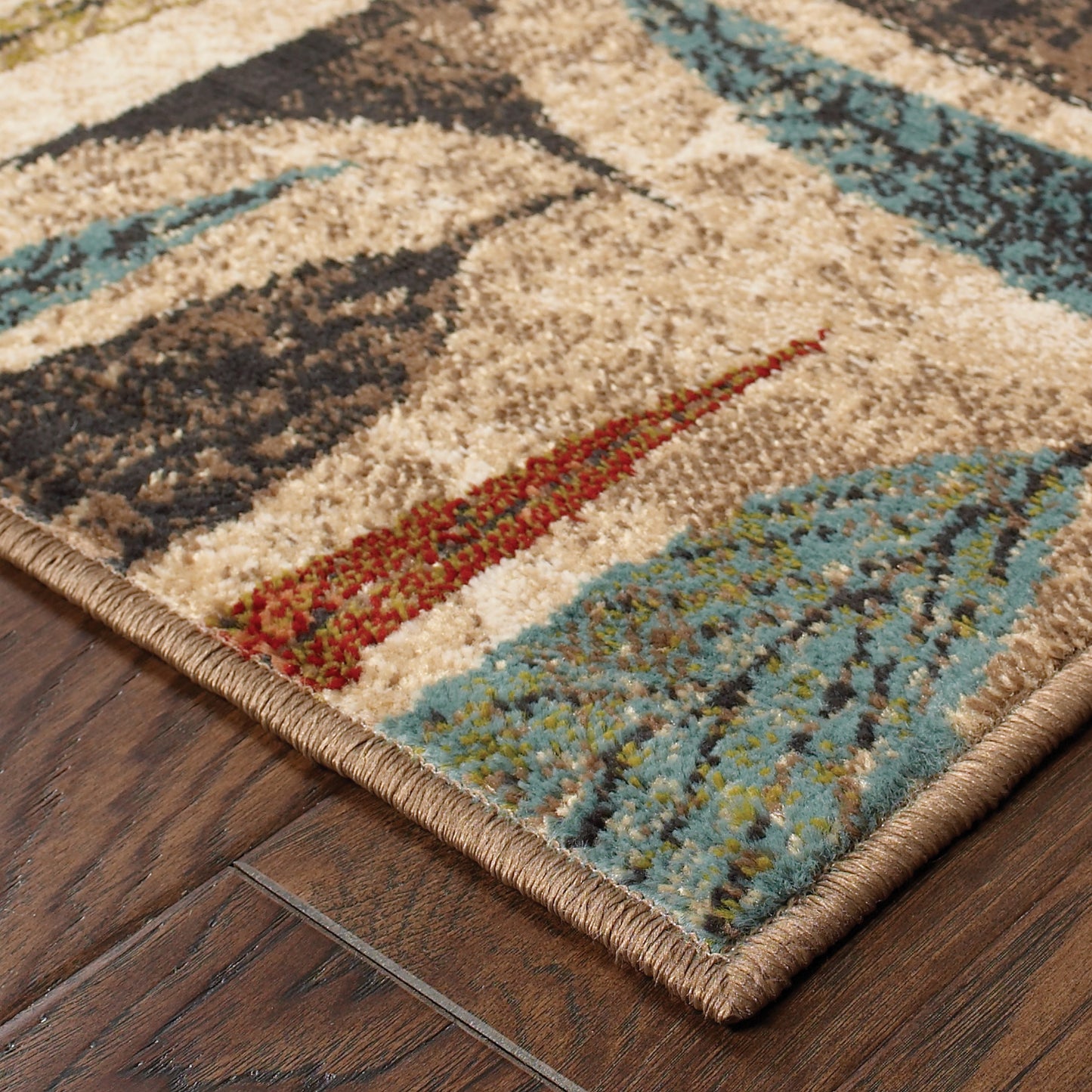 Emerson Ivory Brown Modern & Contemporary Botanical Indoor Rug