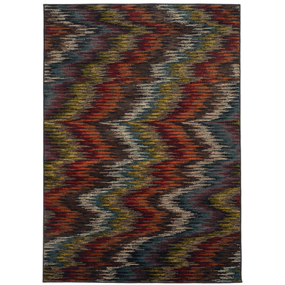 Emerson Multi Black Modern & Contemporary Abstract Indoor Rug