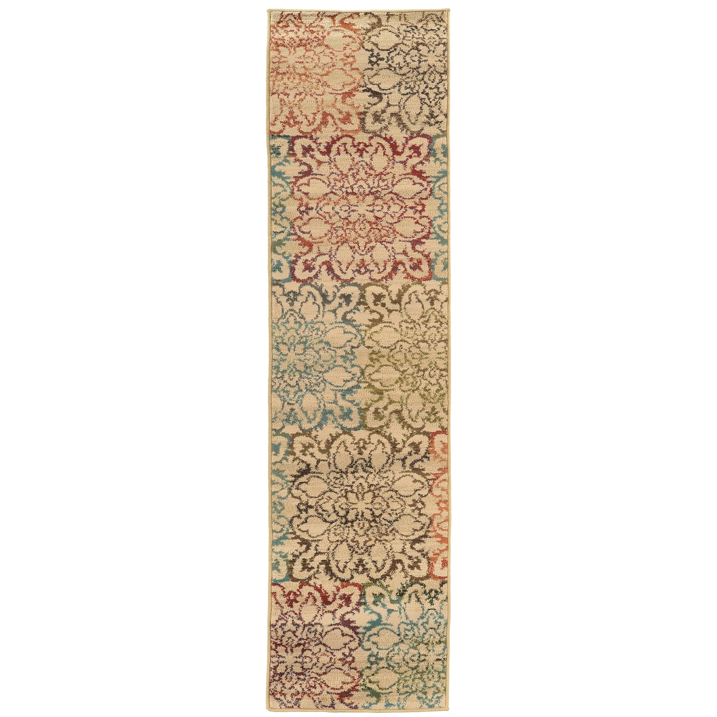 Emerson Ivory Multi Transitional Floral Indoor Rug